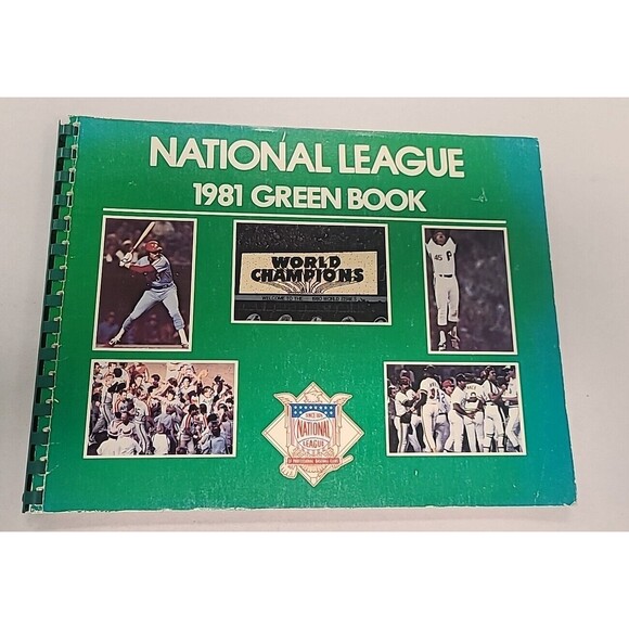 The Official National League 1981 Green Book by MG Book Graphics 1981, Very Good - Picture 1 of 12